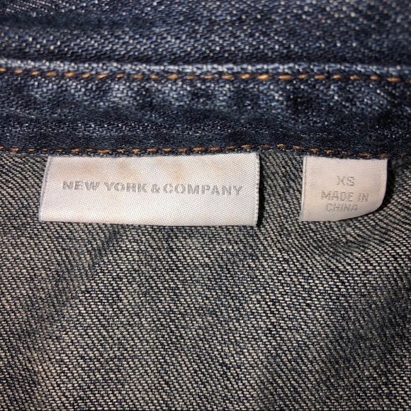 Upcycled Hippie Boho Patchwork Dark Denim Jacket - Picture 12 of 15